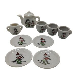 Vintage Miniature Play‎ Tea Set Jack in the Box Made In Japan Ten Piece Set SEE